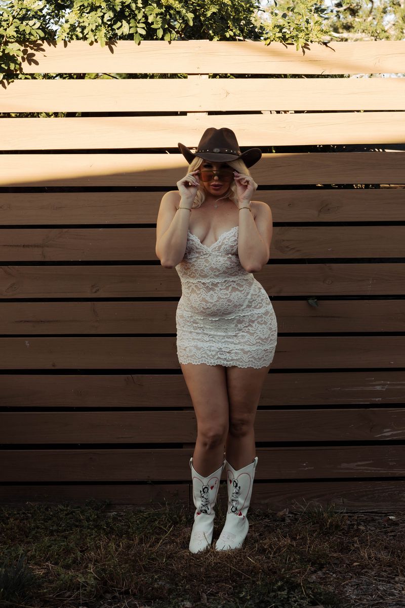 The Lace Mini Slip in White - Kilo Brava