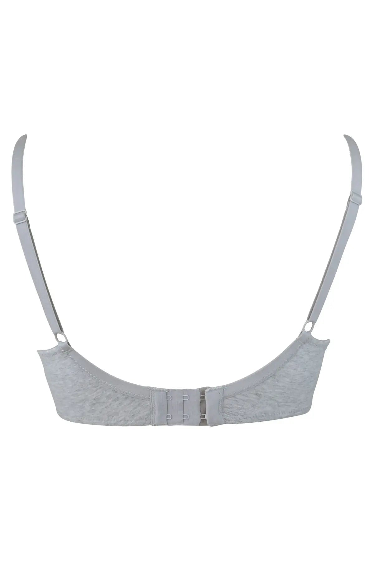 Twist Cotton Soft Non Wired Bra In Grey Marl - Pour Moi - BraTopia