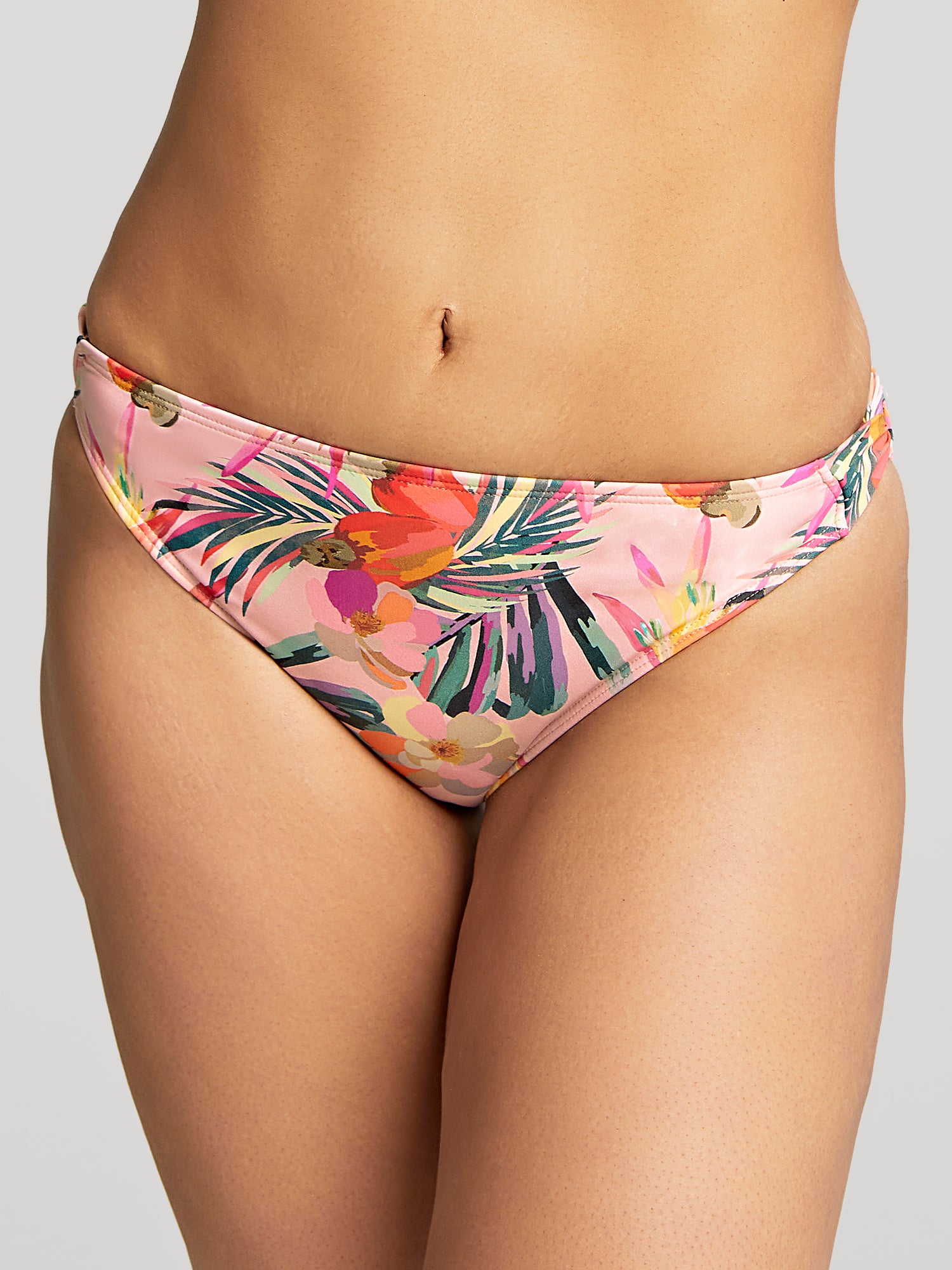 Paradise Classic Bikini Brief In Pink Tropical - Panache – BraTopia