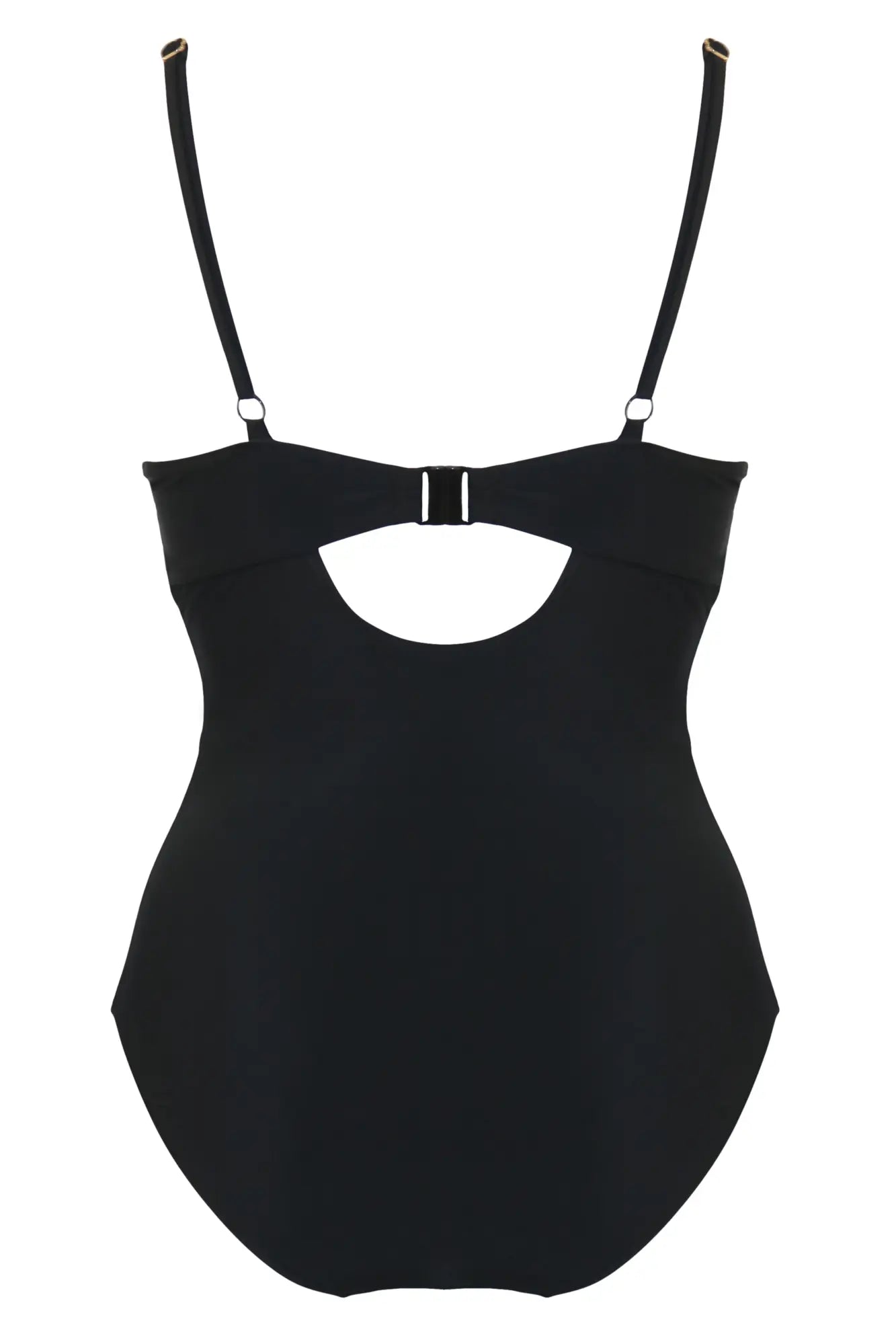 St Barts Control & Push-Up Padded Underwired Swimsuit In Black - Pour Moi - BraTopia