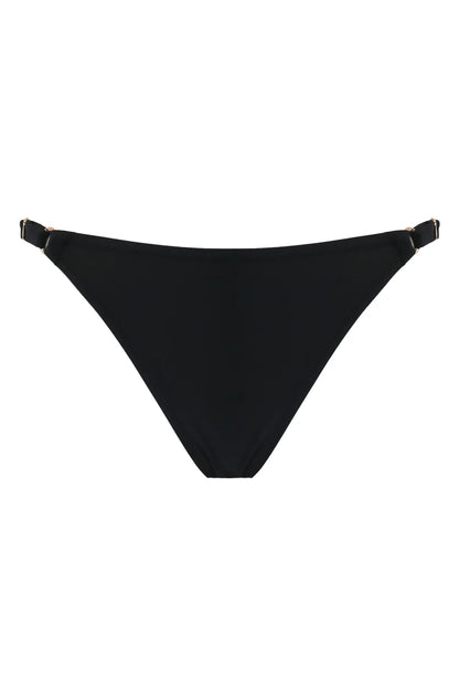 Mykonos Cowl Neck Adjustable Side Bikini Brief In Black - Pour Moi