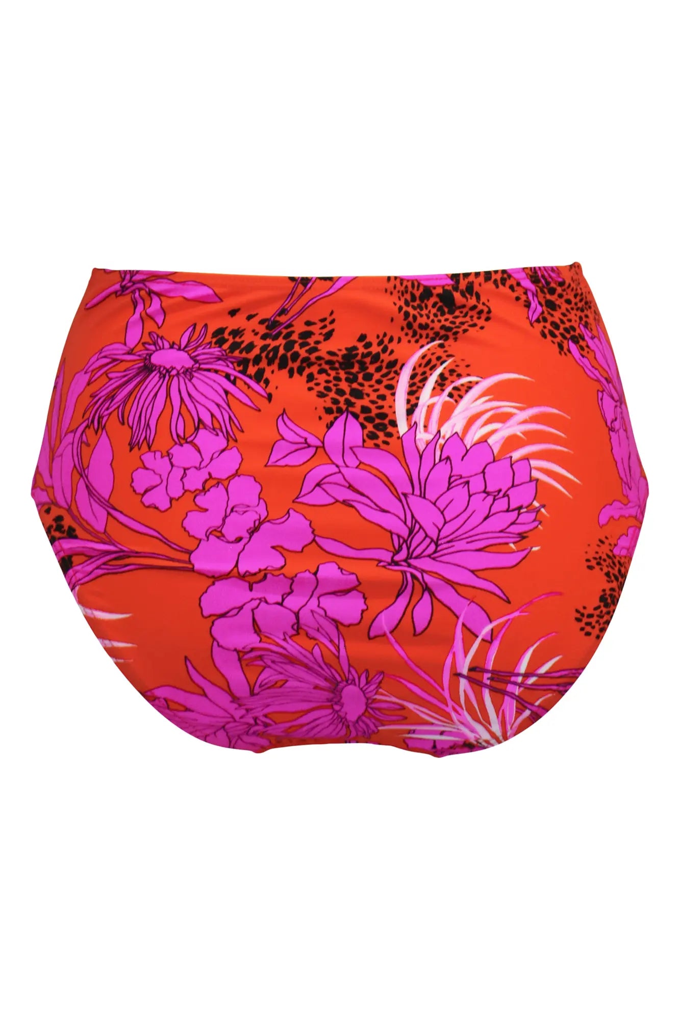 In The Mix High Waist Control Brief In Red & Pink - Pour Moi - BraTopia