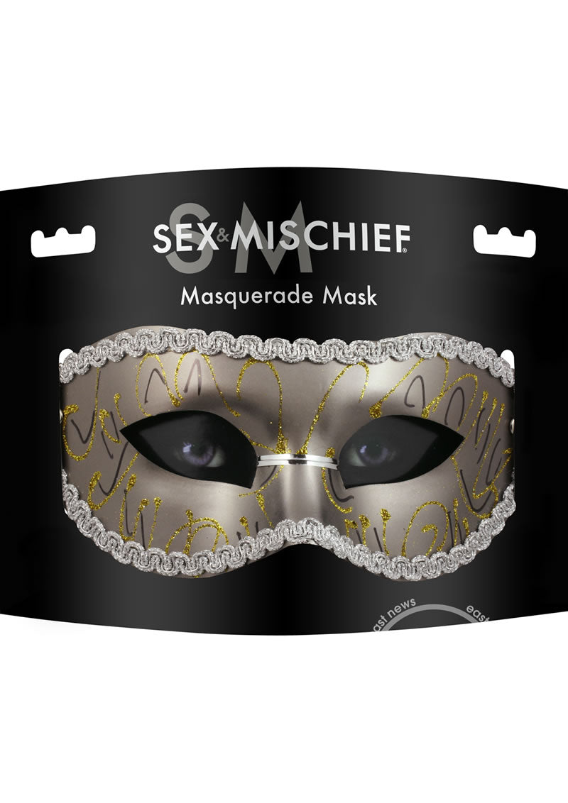 Masquerade Mask In Silver - BraTopia