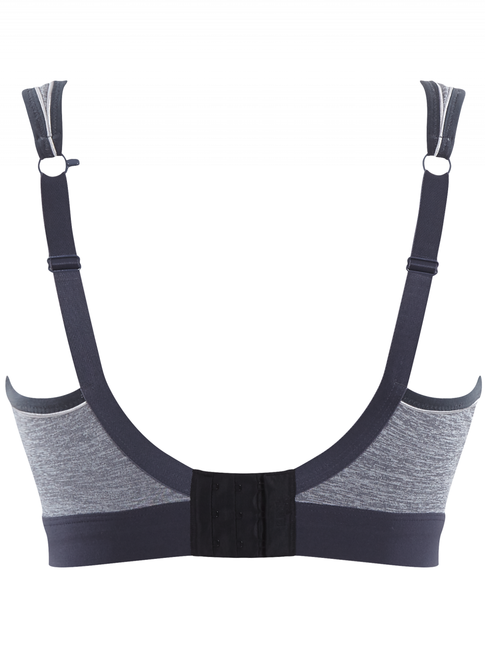 Non Wired Sports Bra In Charcoal Marl - Panache - BraTopia