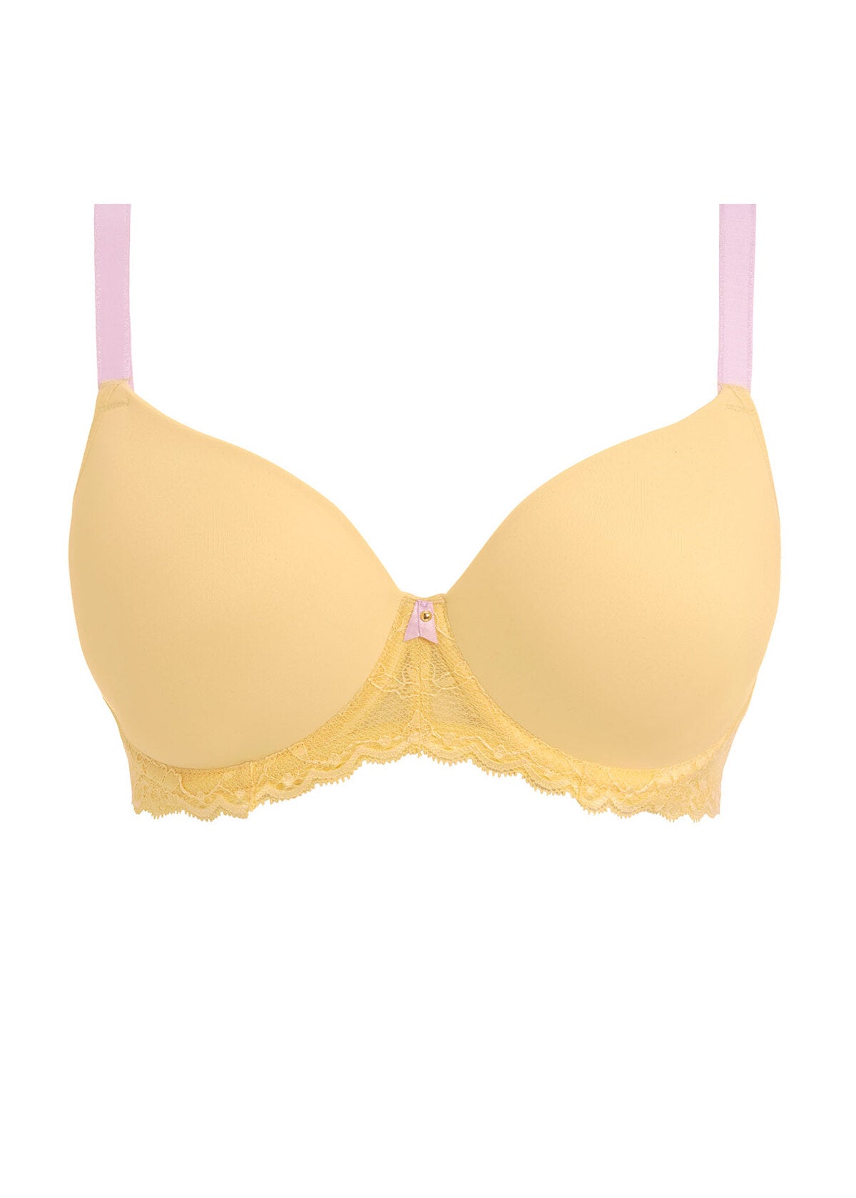 Offbeat Moulded Demi T-Shirt Bra In Lemon Fizz - Freya - BraTopia