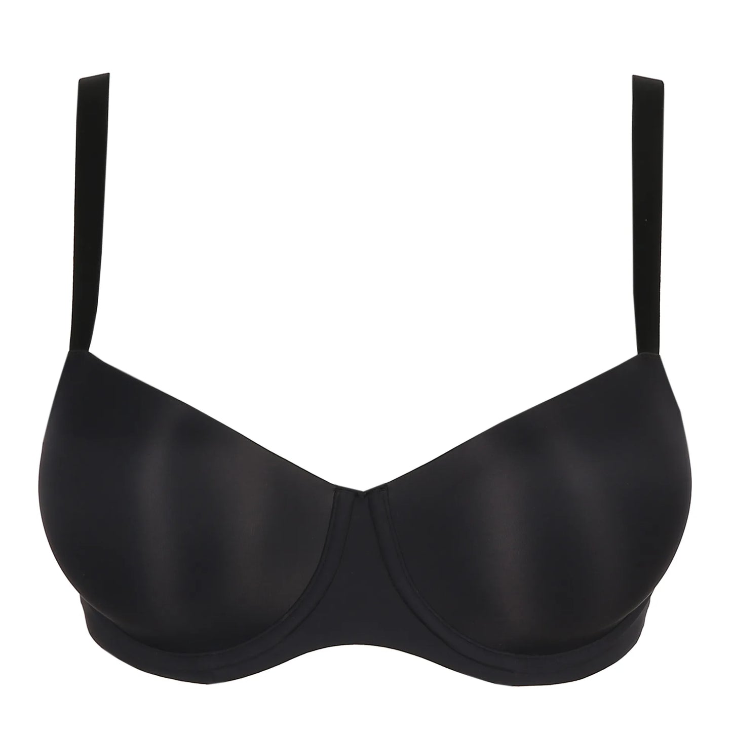 Figuras Padded Balcony Bra In Charcoal - PrimaDonna - BraTopia