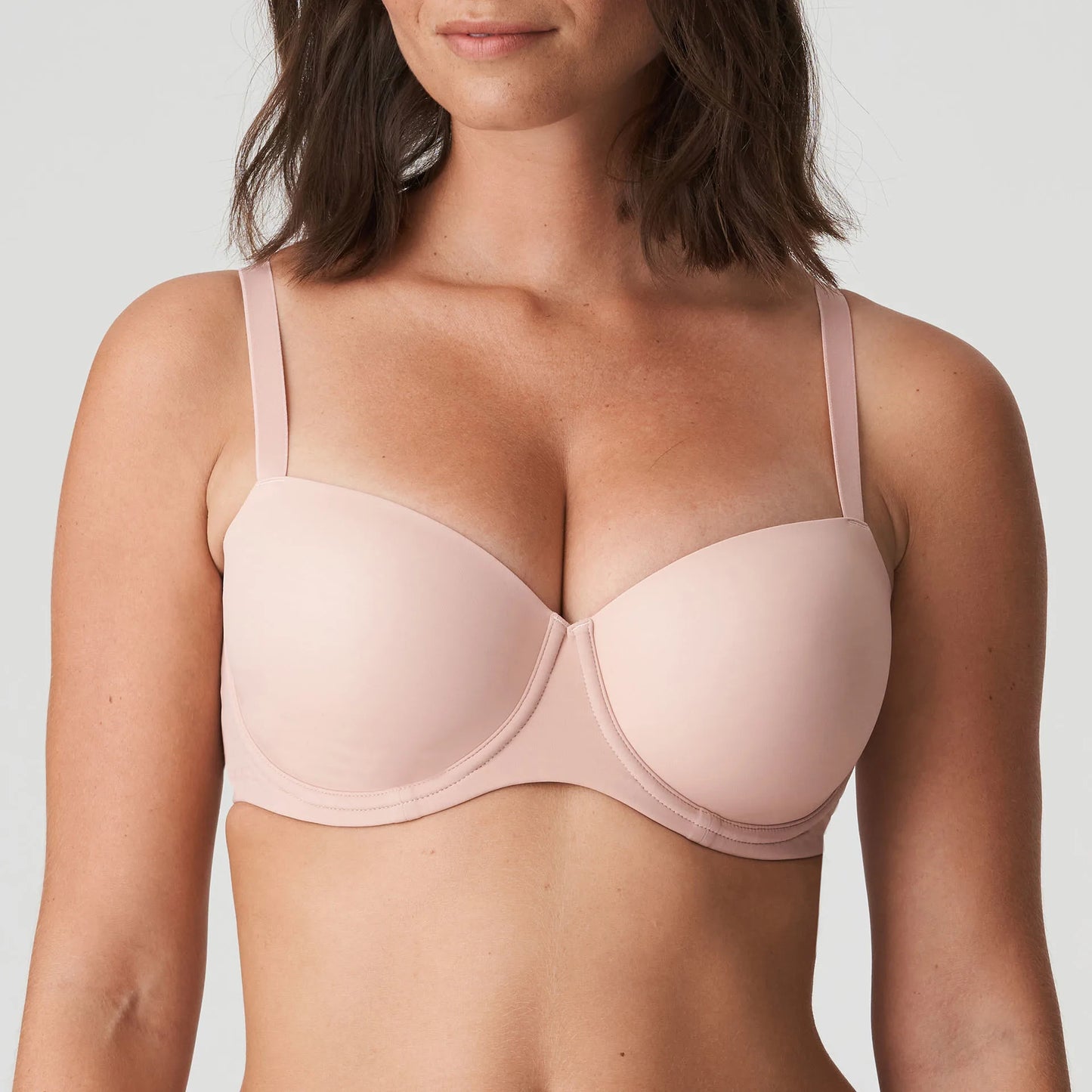 Figuras Padded Balcony Bra In Powder Rose - PrimaDonna - BraTopia
