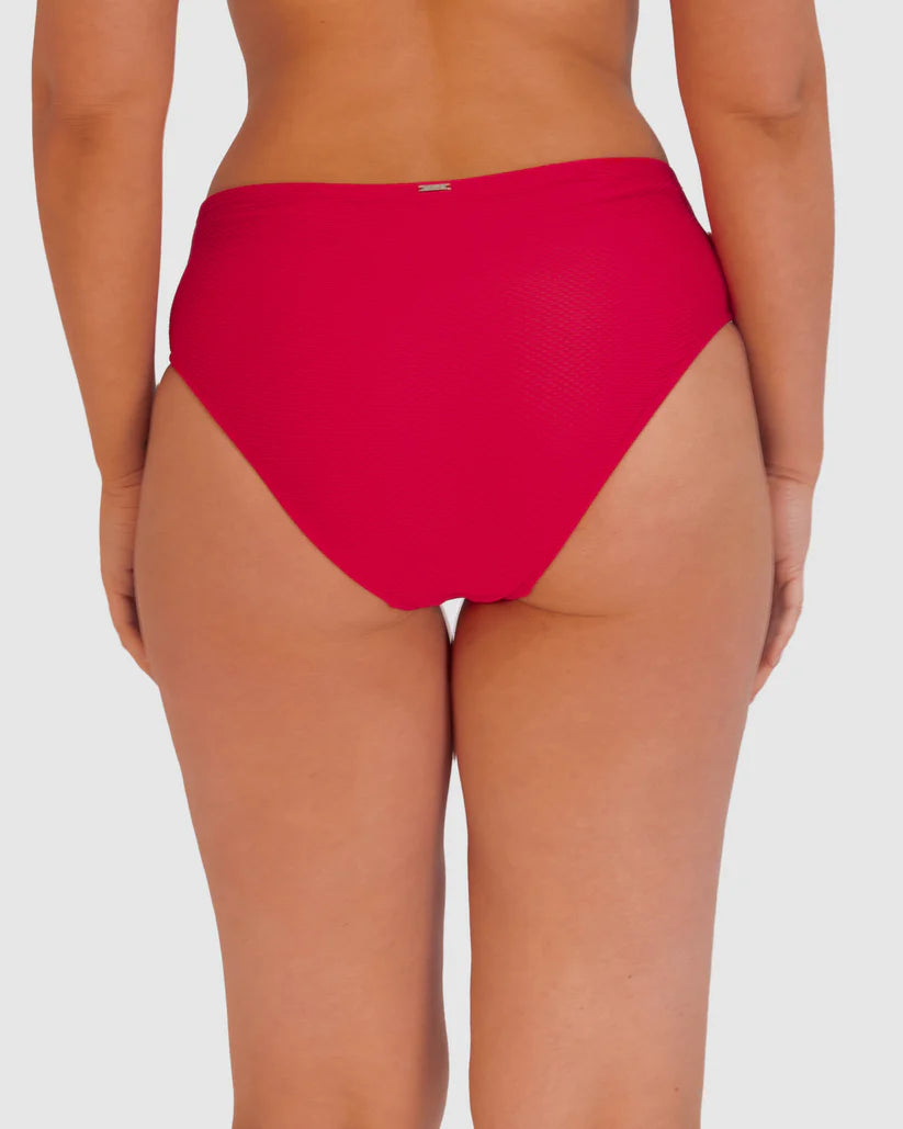 Rococco Mid Bikini Bottom In Cherry - Baku