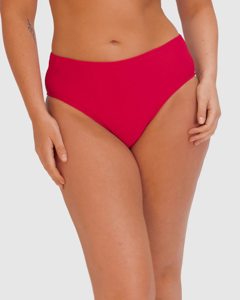 Rococco Mid Bikini Bottom In Cherry - Baku