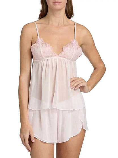 Emmy Cami Short Set In Rosewater - In Bloom