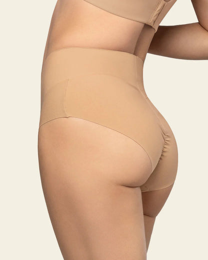 High-Tech High-Waisted Classic Sculpting Panty In Brown - Leonisa