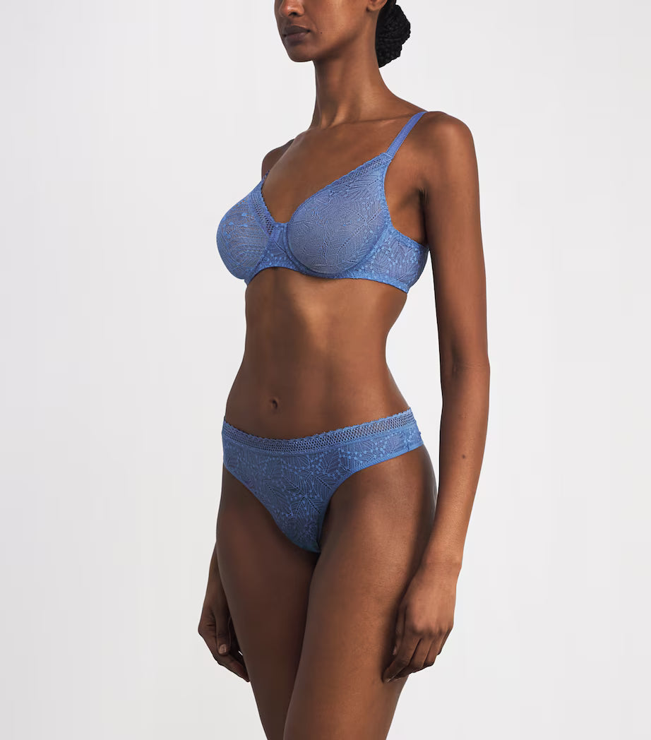 Comete Thong in Chambray Blue - Simone Perele