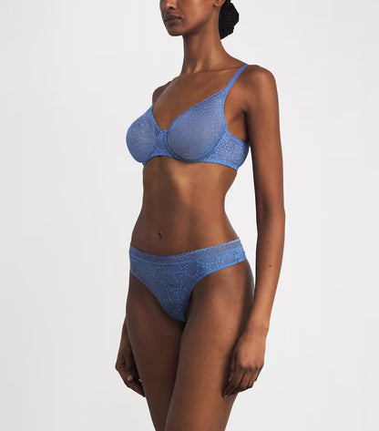 Comete Thong in Chambray Blue - Simone Perele