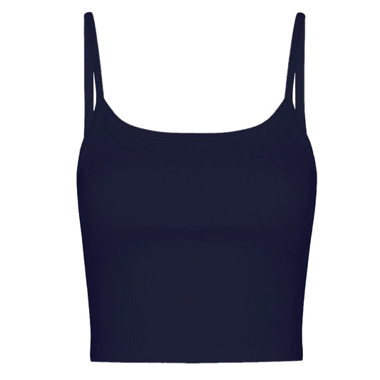 The After Bra Strappy Tank Top In Navy - Bra:30