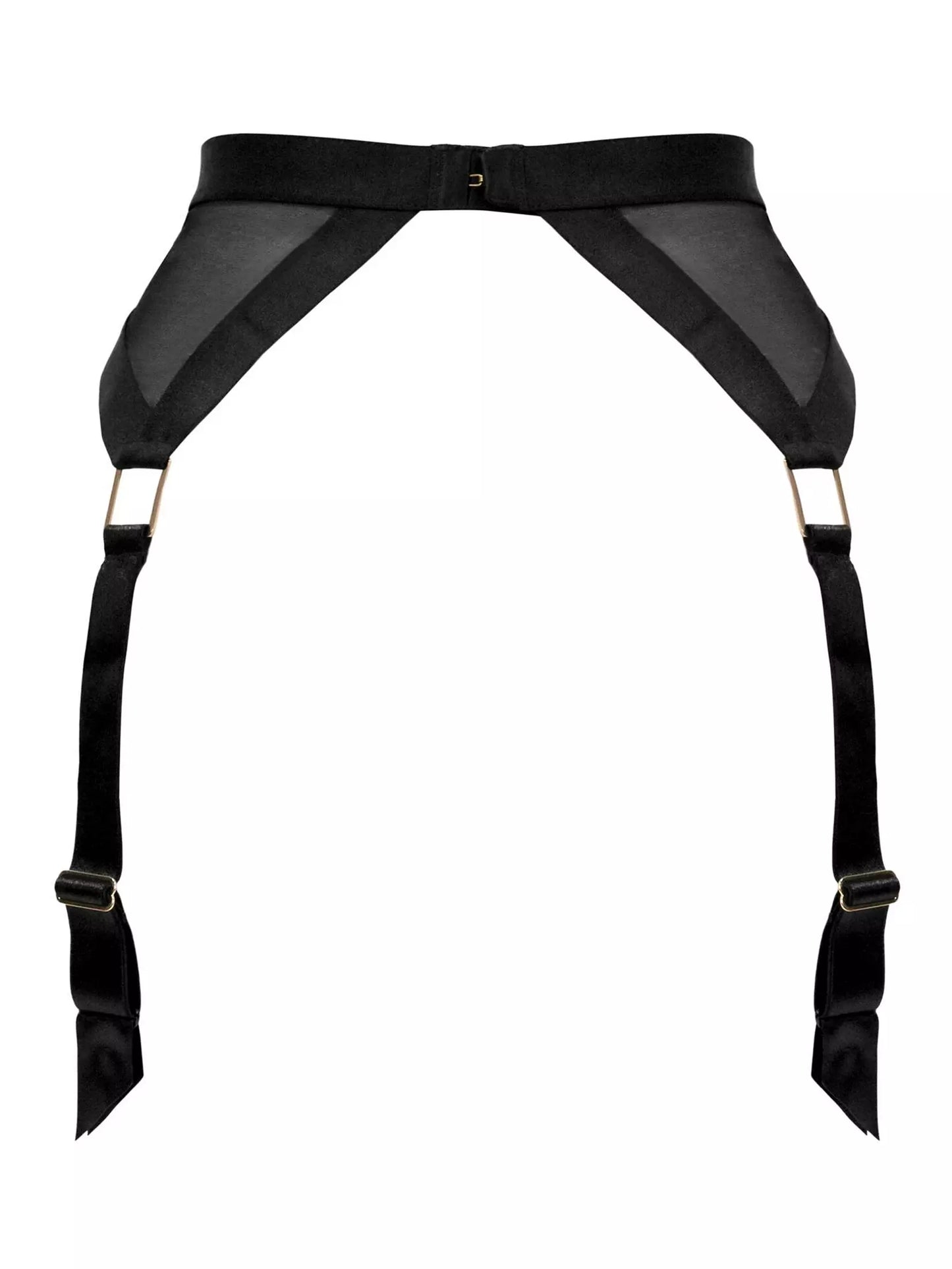 India Embroidery Suspender In Black - Pour Moi