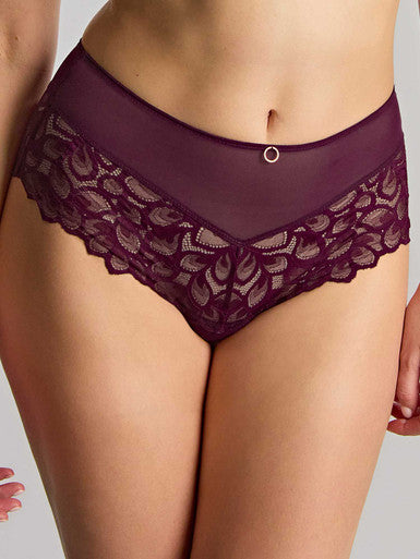 Allure Deep Brief in Plum - Panache