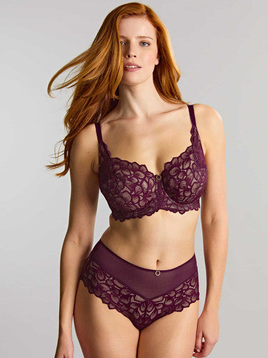 Allure Deep Brief in Plum - Panache