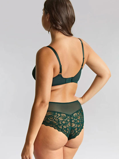 Allure Deep Brief In Forest Green - Panache