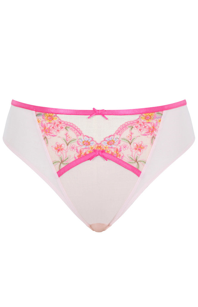 Eden High Leg Brief In Pink - Panache