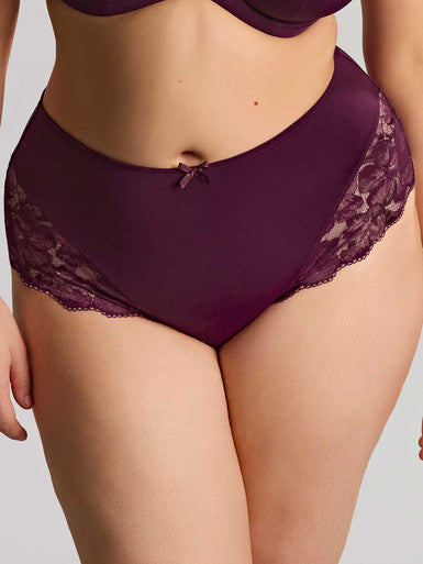 Amara Deep Brief in Plum - Sculptresse