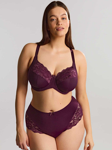 Amara Deep Brief in Plum - Sculptresse