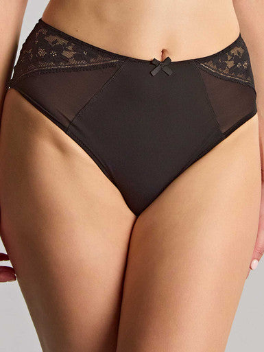 Celeste Deep Brief in Black - Panache