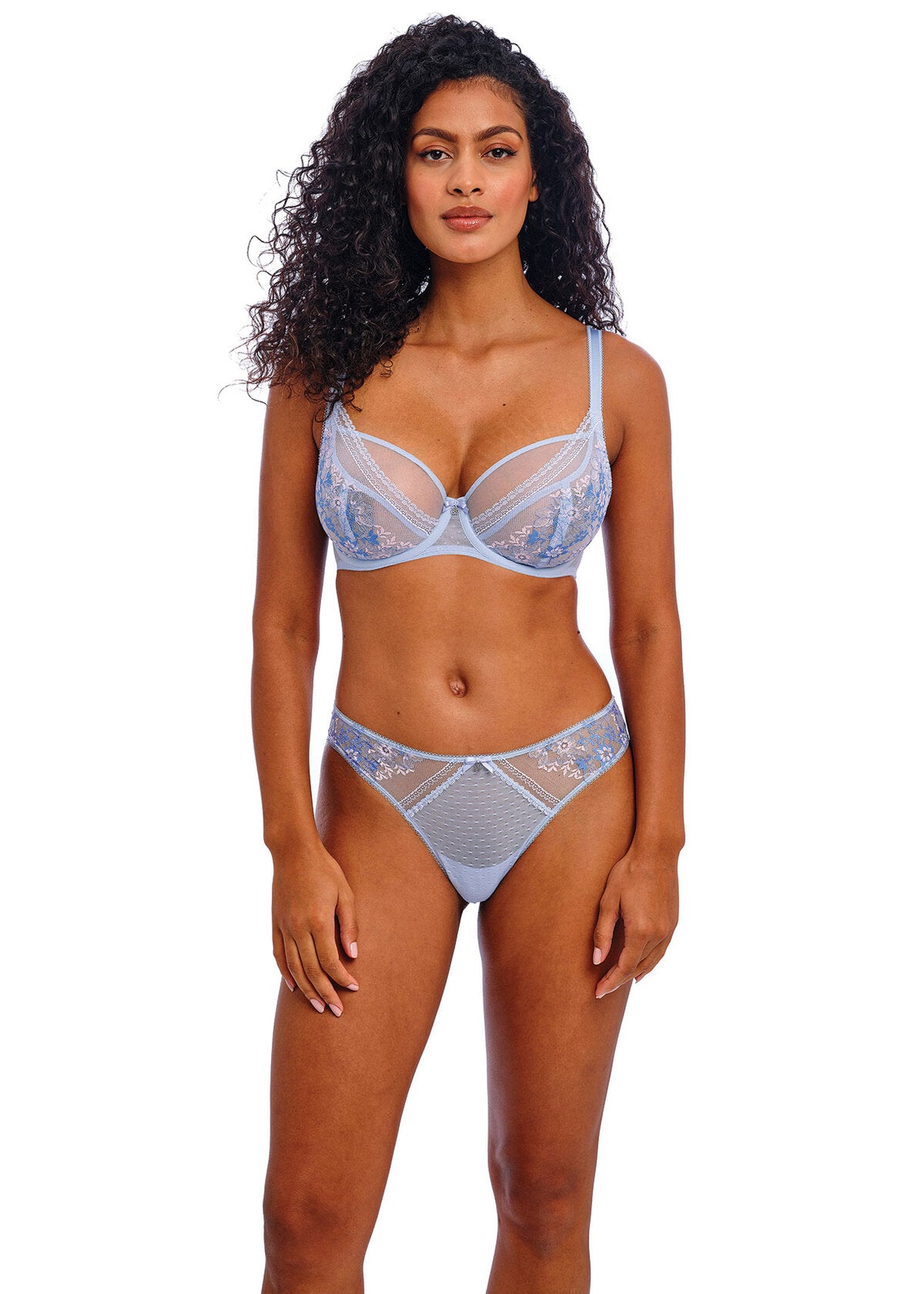 Sydnie UW High Apex Plunge Bra In Chambray - Freya