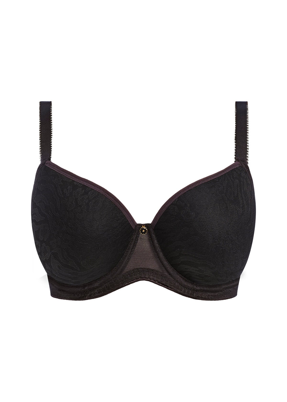 Love-Haze UW Moulded Plunge T-Shirt Bra In Black - Freya