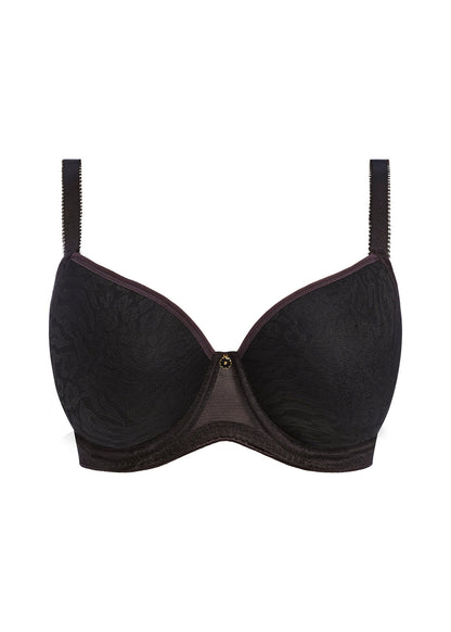 Love-Haze UW Moulded Plunge T-Shirt Bra In Black - Freya