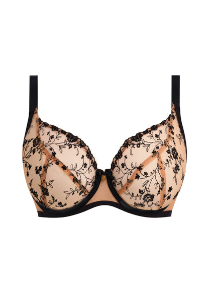 Entwined UW Plunge Bra In Tattoo - Freya