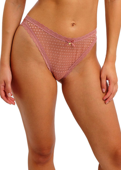 Freya High Leg Brief In Ash Rose - Freya