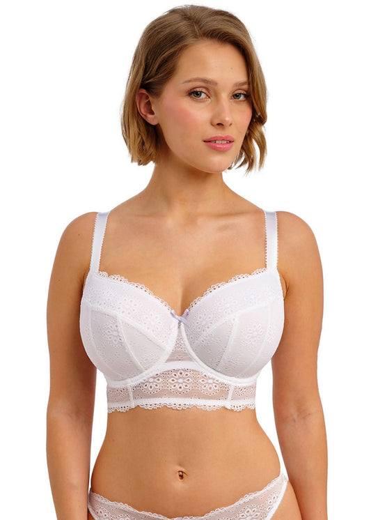Posie UW Longline Bra in White - Freya