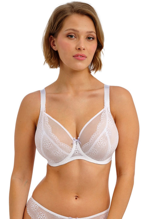 Posie UW High Apex Plunge Bra in White - Freya