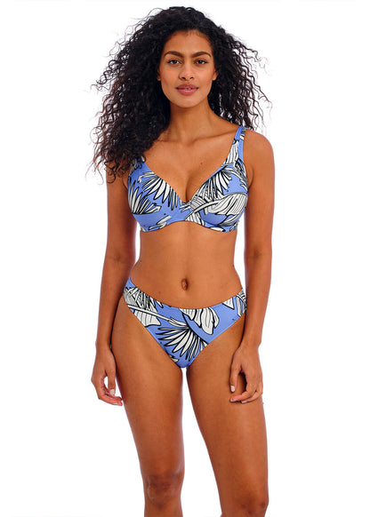 Mali Beach UW High Apex Bikini Top In Cornflower - Freya