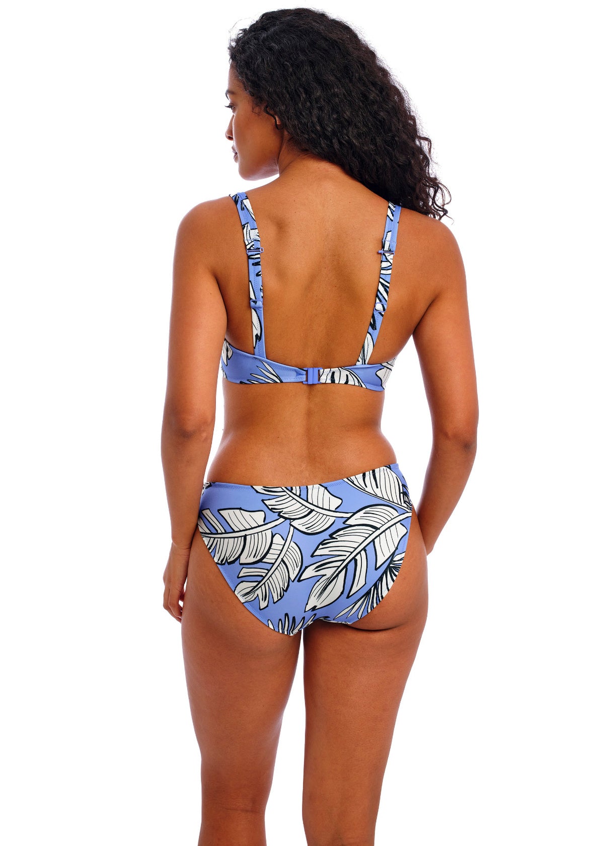 Mali Beach UW High Apex Bikini Top In Cornflower - Freya