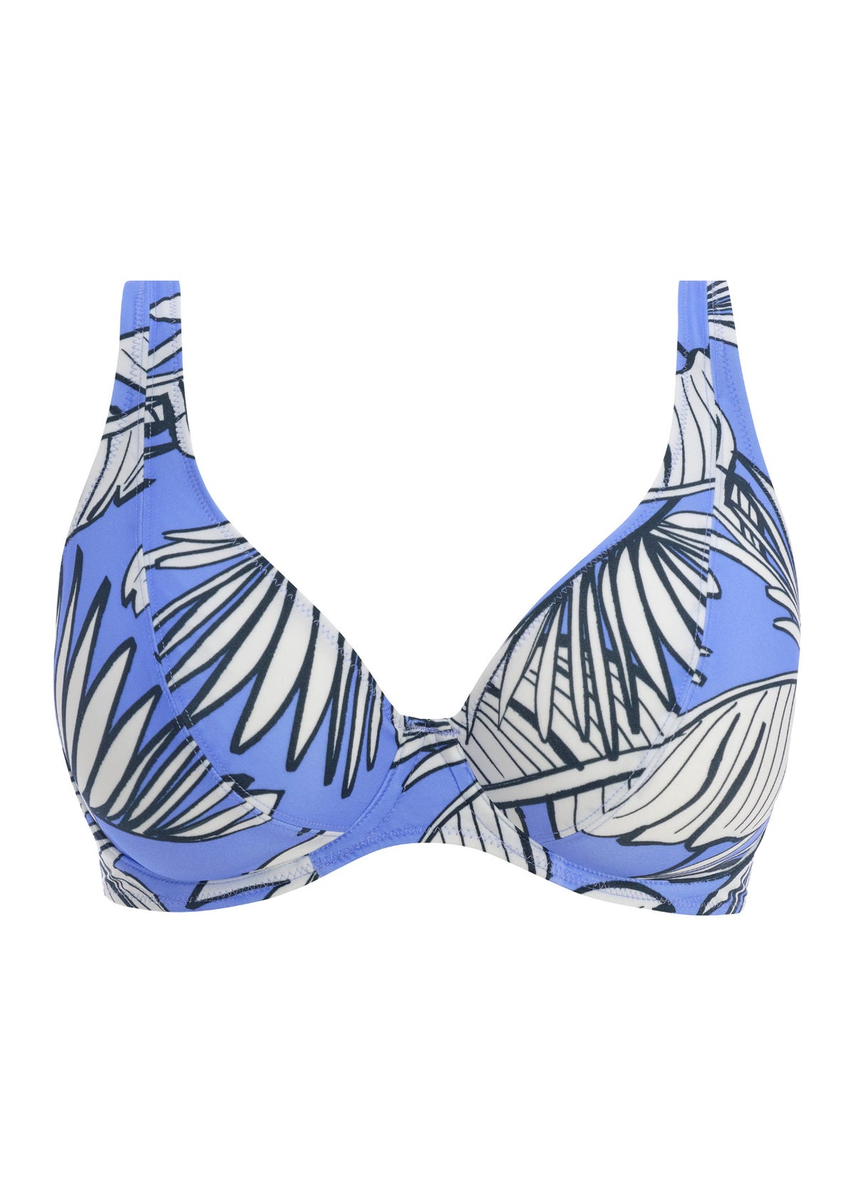 Mali Beach UW High Apex Bikini Top In Cornflower - Freya