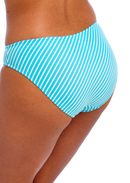 Jewel Cove Bikini Brief In Stripe Turquoise - Freya