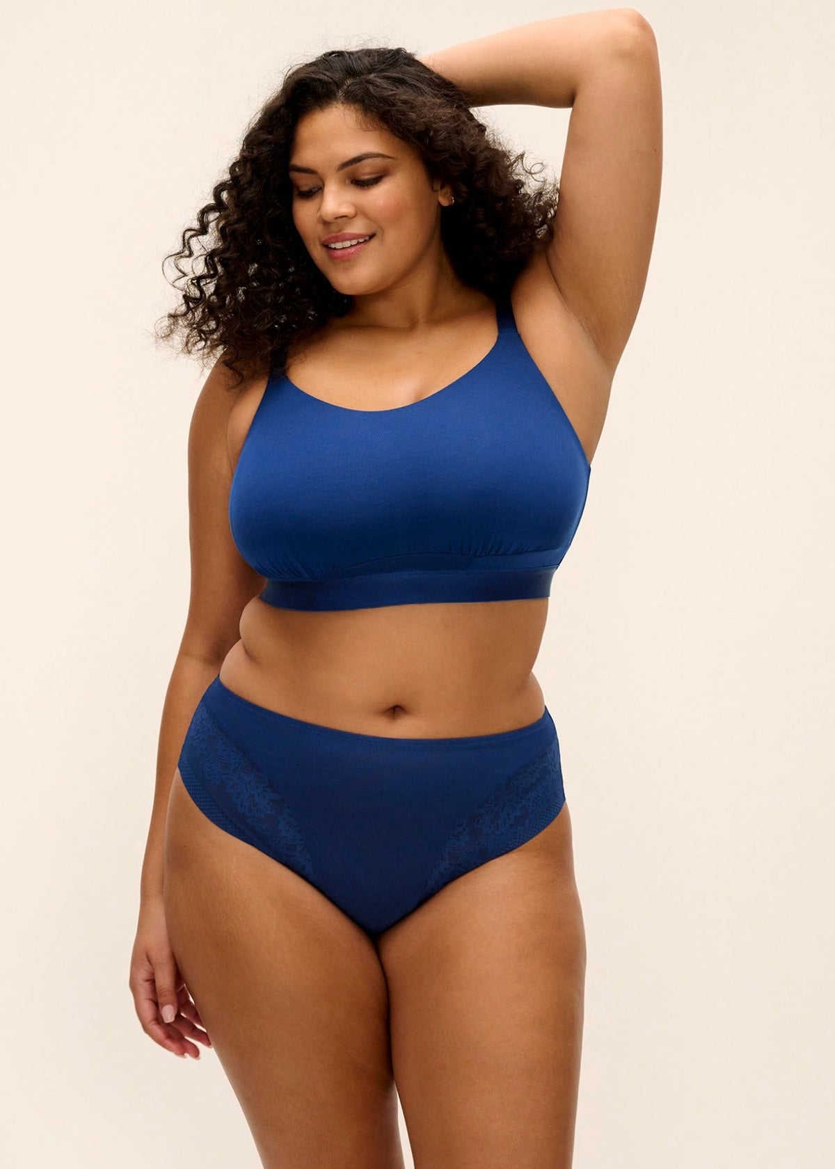 Downtime Bralette In French Navy - Elomi