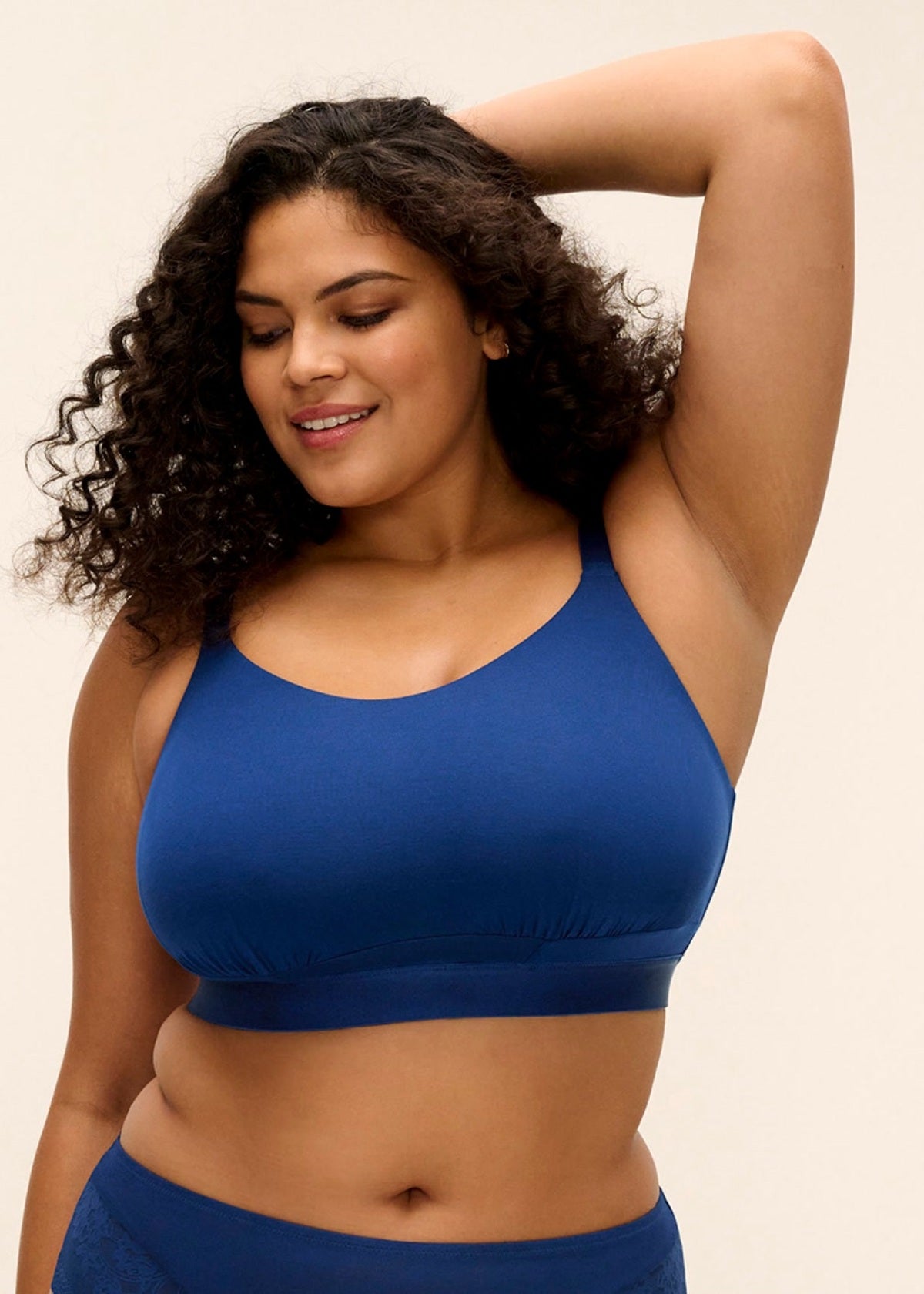 Downtime Bralette In French Navy - Elomi