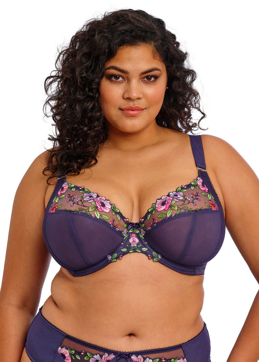 Himari Underwired Plunge Bra In Midnight - Elomi