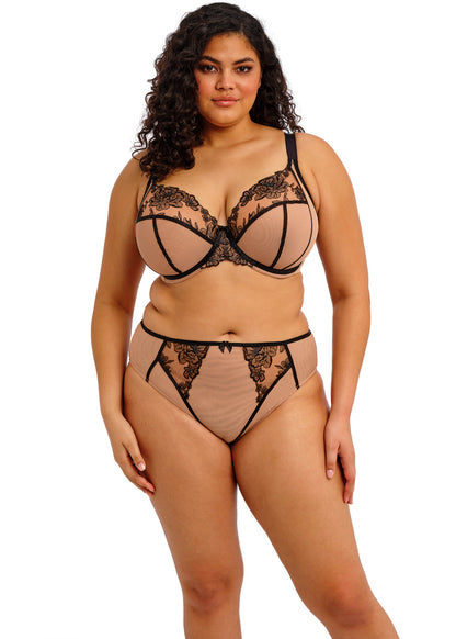 Teagan UW Plunge Bra In Cafe Au Lait - Elomi