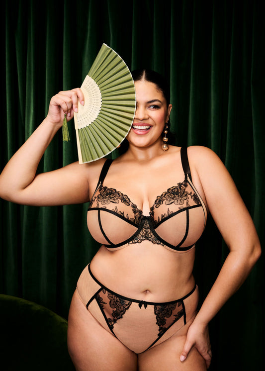 Teagan UW Plunge Bra In Cafe Au Lait - Elomi