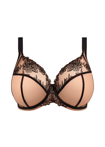 Teagan UW Plunge Bra In Cafe Au Lait - Elomi