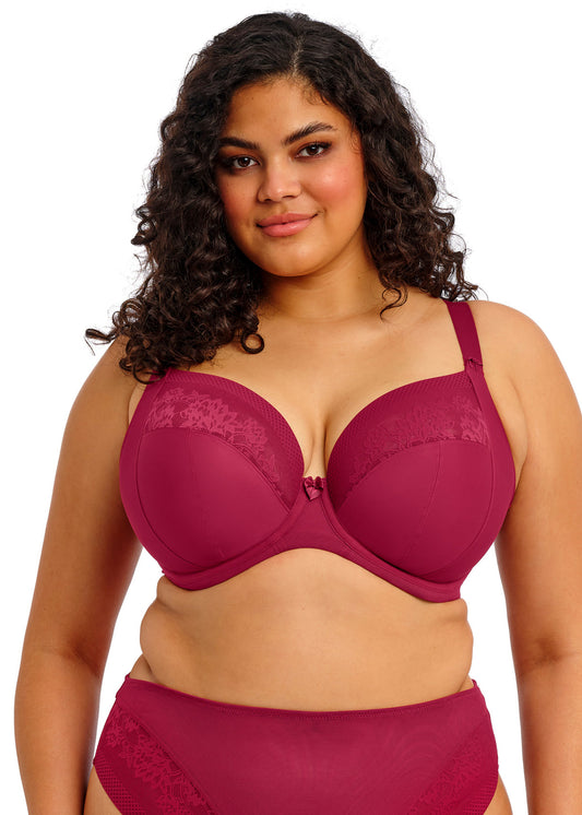 Nerina UW Plunge Bra In Rouge - Elomi