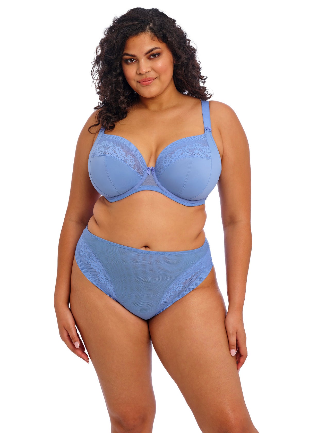 Nerina High Leg Brief In Cornflower - Elomi