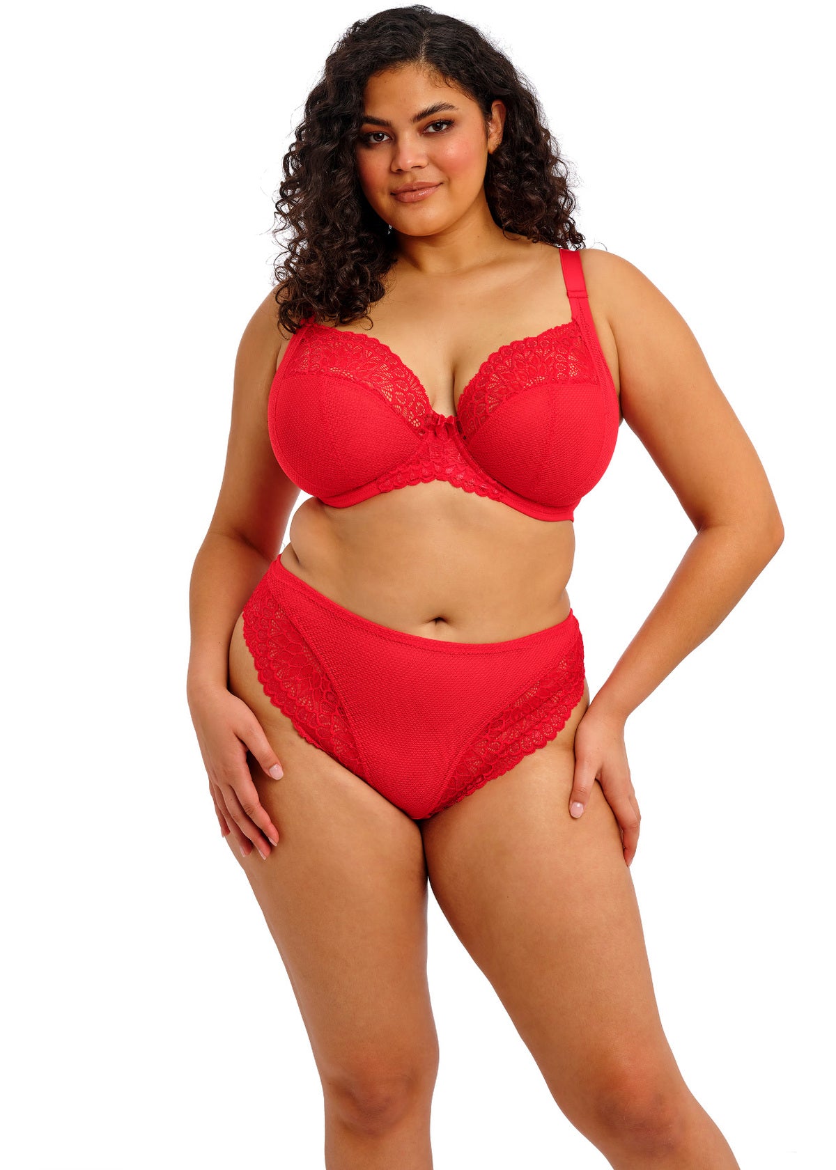Tiernie UW Plunge Bra In Red - Elomi
