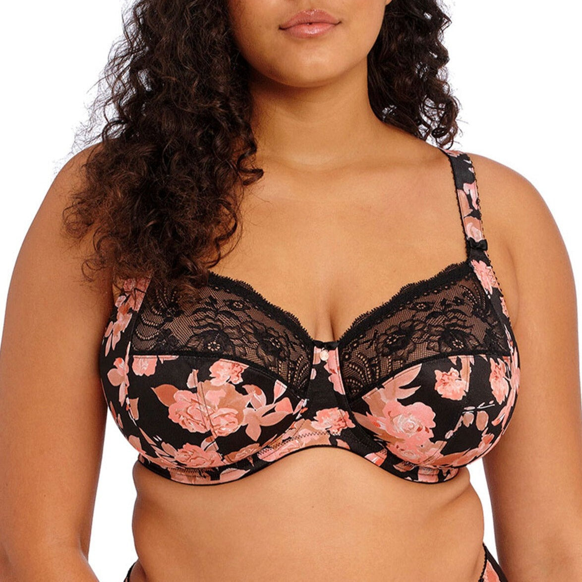Elomi Womens Morgan Underwire Full Cup Stretch Lace Banded Bra, 42E