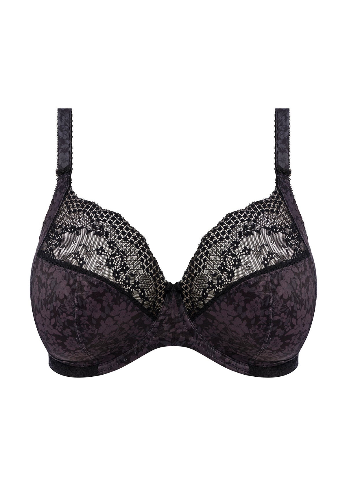 Lucie Underwired Plunge Bra In Black - Elomi