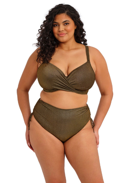 Sunset Shimmer Adjustable Bikini Brief in Gold Rush - Elomi