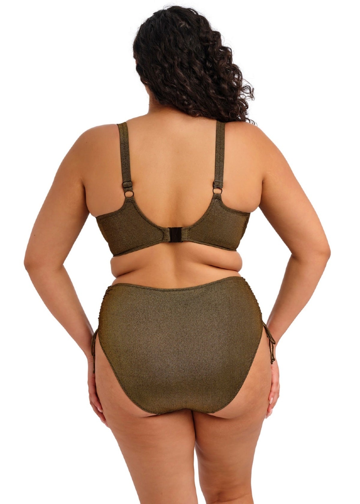 Sunset Shimmer Adjustable Bikini Brief in Gold Rush - Elomi